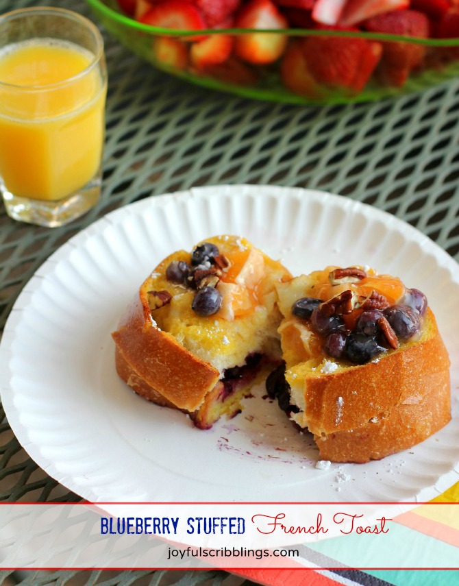 Blueberry Stuffed French Toast - JOYFUL scribblings