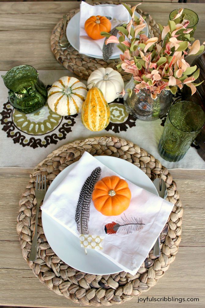 An Owl Themed Fall Table Setting - JOYFUL scribblings