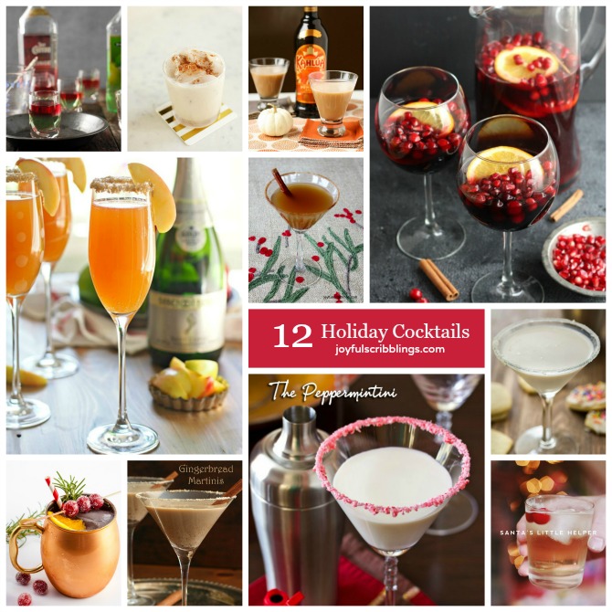 12 Holiday Cocktails For Thanksgiving And Christmas - JOYFUL Scribblings